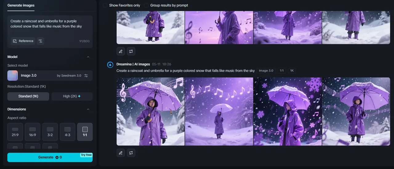 Dress Characters Based on Imaginary Weather Reports