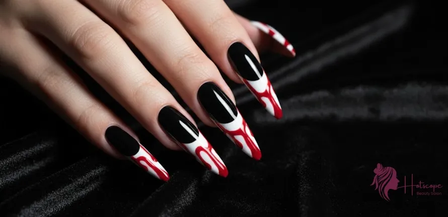 Blood Drip French Tips