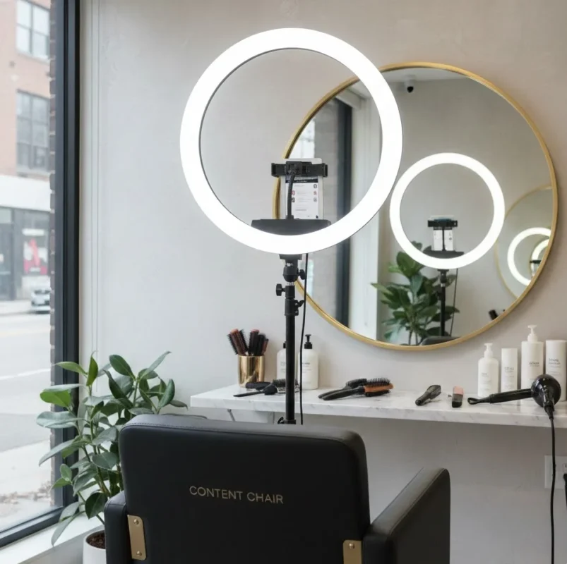 Ring Light at Your Main Styling Station