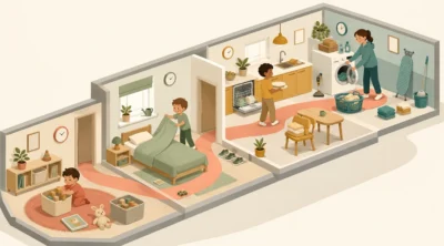 Every family member plays a role, and the role grows with the child rather than arriving all at once