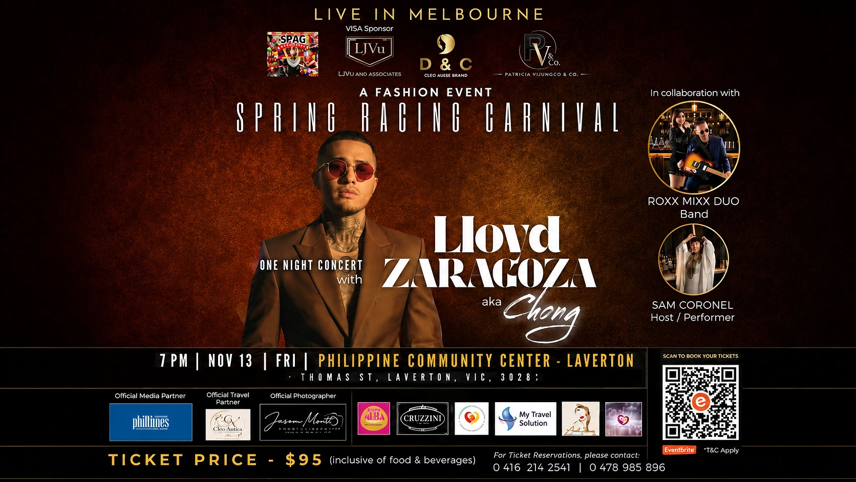 Spring Carnival Fashion Night Melbourne, Chong Headlines