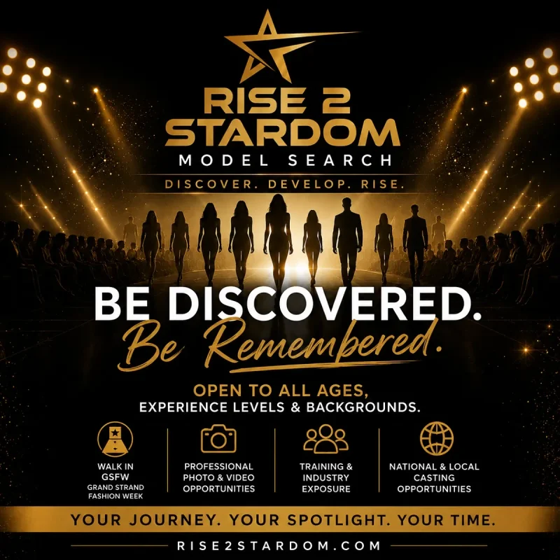 Grand Strand Fashion Week 2026: Rise 2 Stardom Model Search in Myrtle Beach