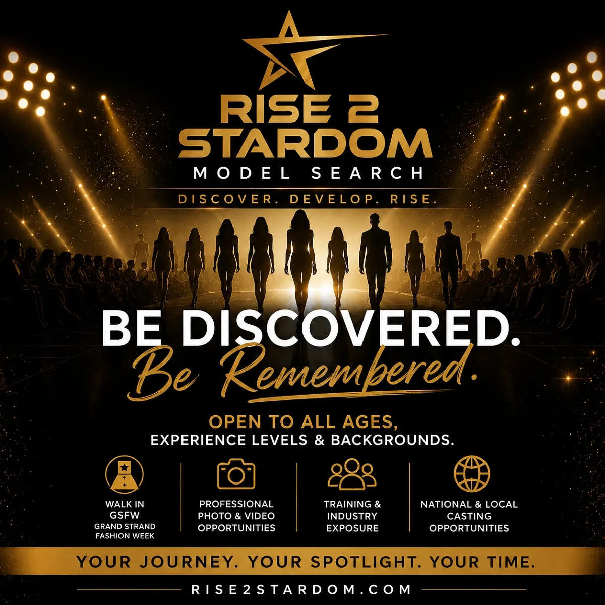 Grand Strand Fashion Week 2026: Rise 2 Stardom Model Search in Myrtle Beach